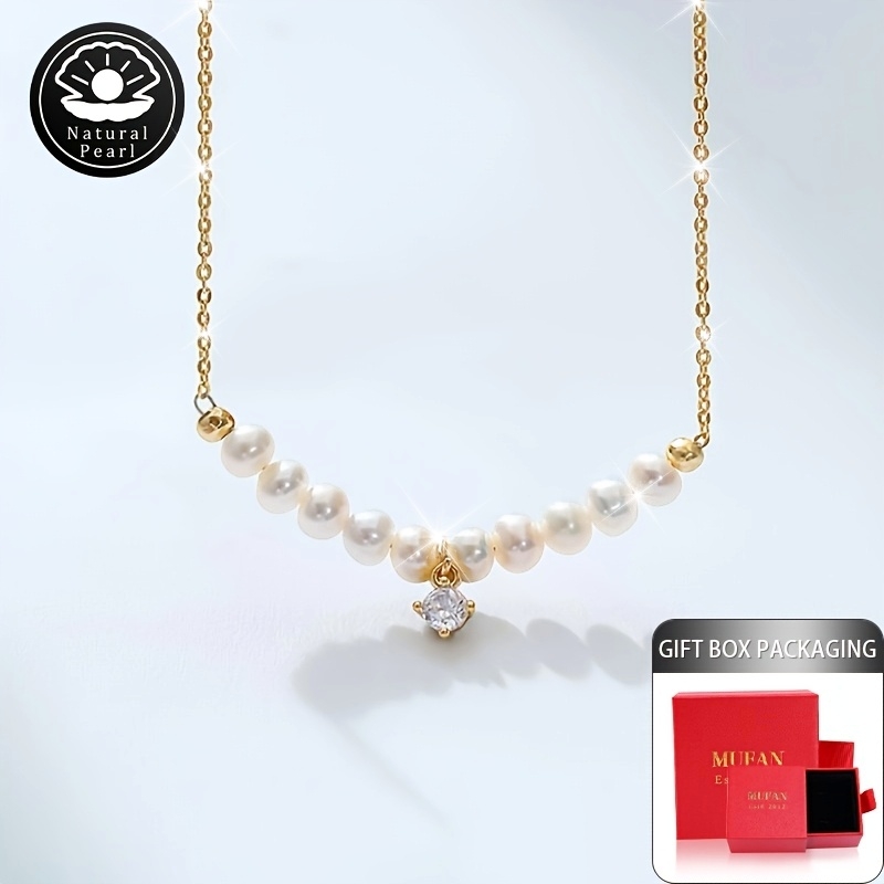 Natural Freshwater Pearl Necklace 5-6mm